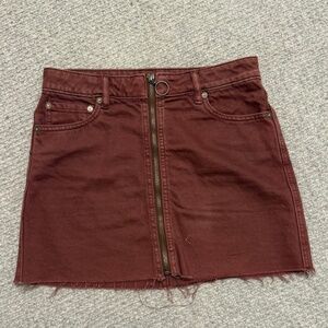 Free People We the Free denim mini skirt